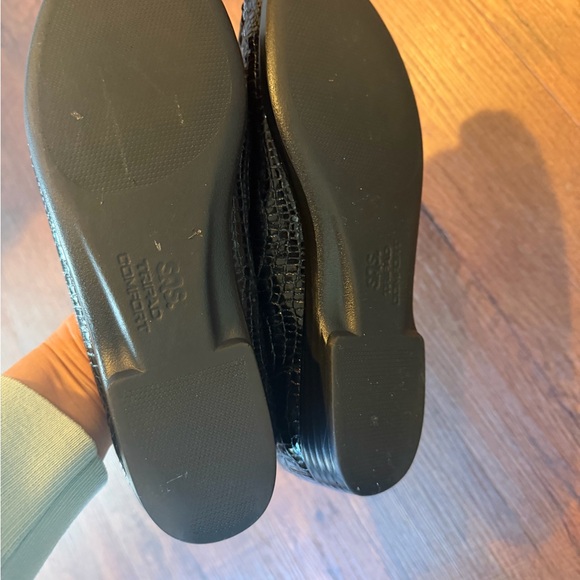 SAS Black Crocodile Loafers - Picture 6 of 9